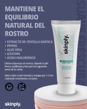 Gel Limpiador Facial Suave de Origen Natural