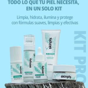 rutina facial cuidado set kit piel natural fórmulas limpias